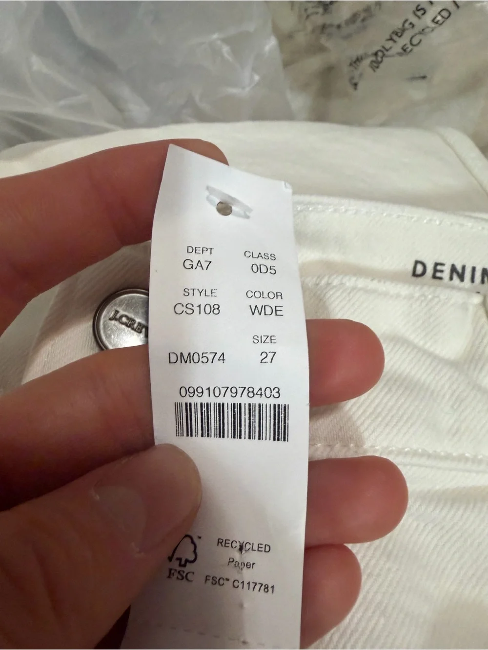 J crew Patch-pocket denim trouser